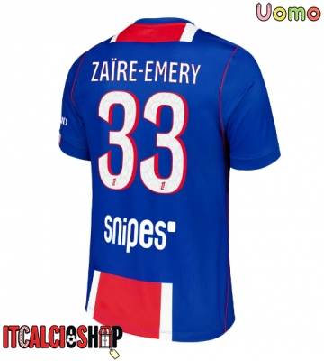 Paris Saint-Germain Warren Zaire-Emery #33 Prima Maglia 2026-27 Manica Corta